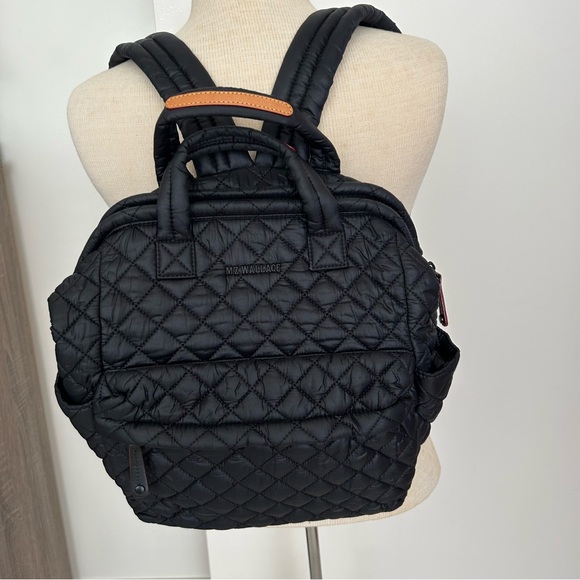 MZ Wallace Bags Mz Wallace Top Handle Quilted Black Backpack Poshmark